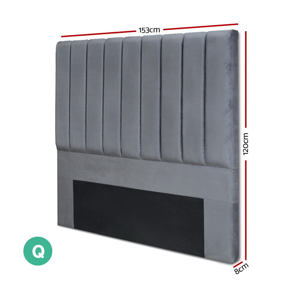 Bella Headboard velvet grey