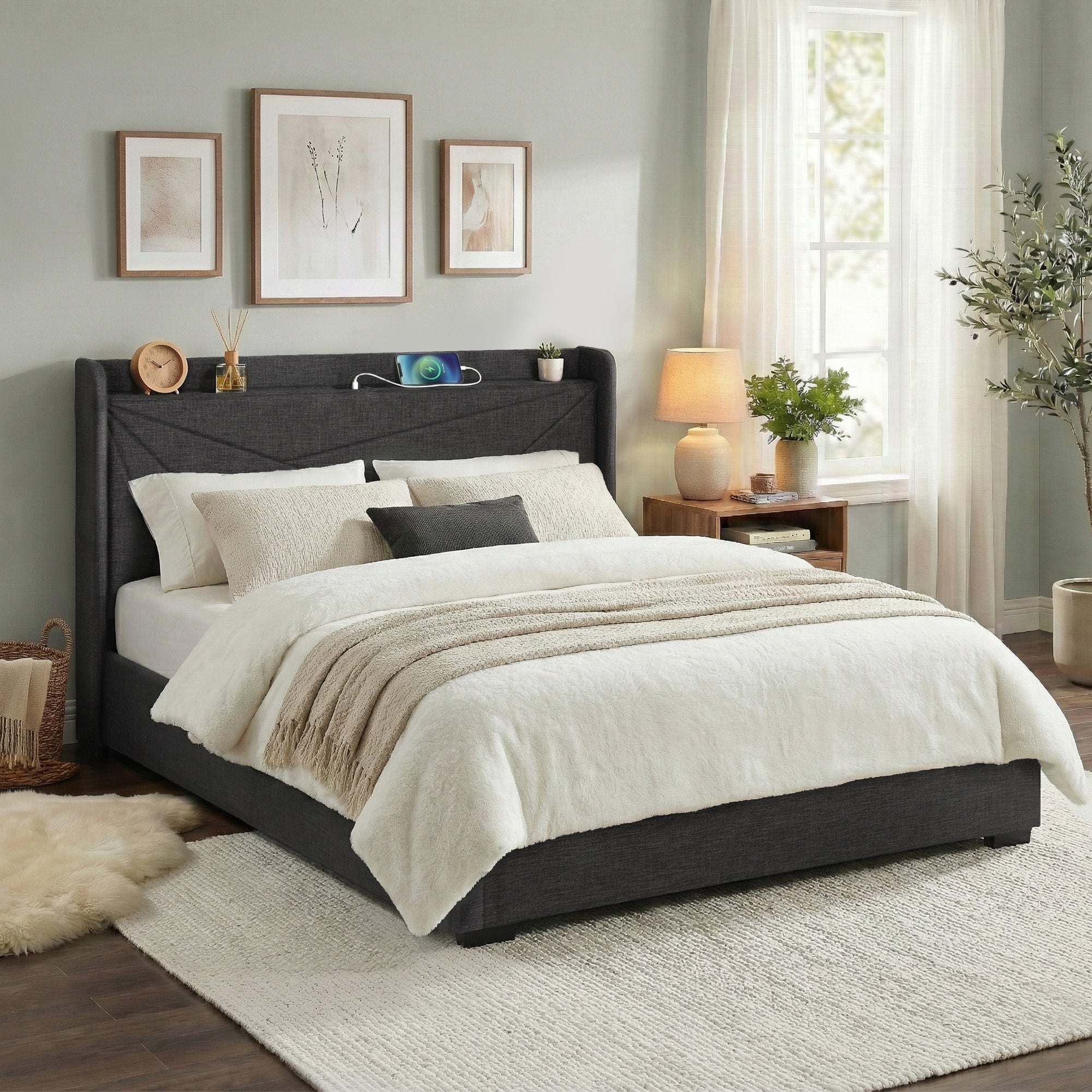 Jenny Bedframe With Gas Lift