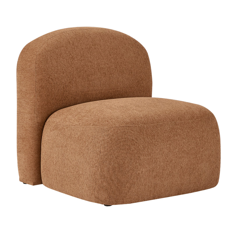 Luca Block Accent Chair Pumpkin
