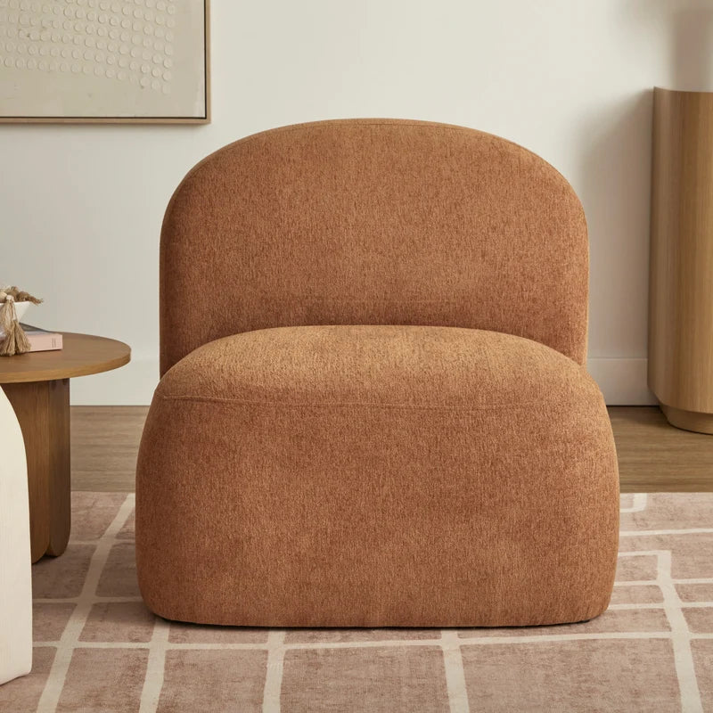 Luca Block Accent Chair Pumpkin (Set of 2)