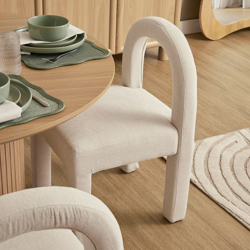 Alexis Set of 2 Dining Chairs Cream