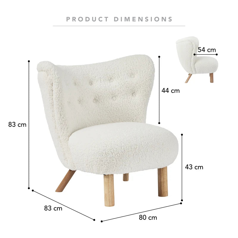 Teddy Accent Chair Cream