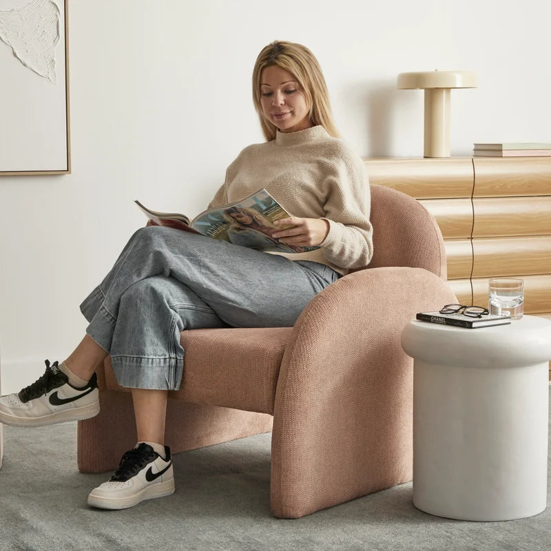 Selene Arched Armchair Rose Tan