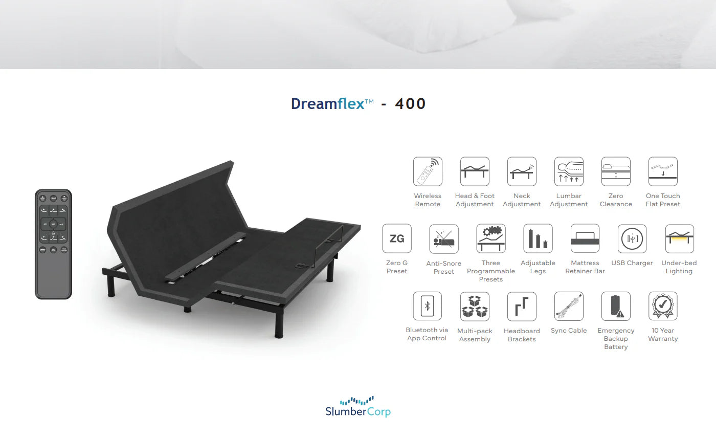 Dreamflex 400 Adjustable with lumber support