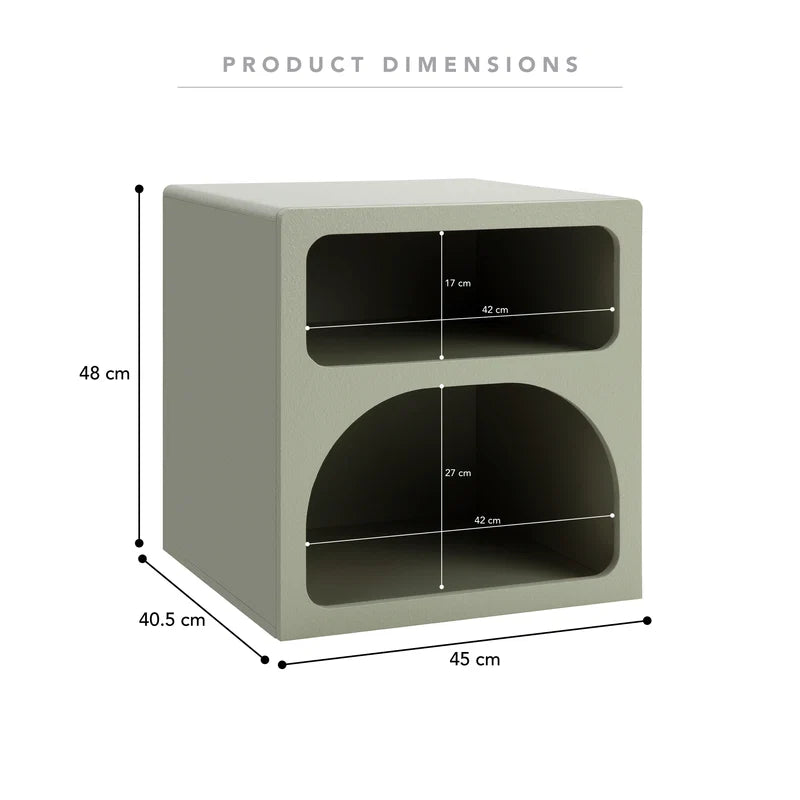 Santorini Bedside Table Green (Set of 2)