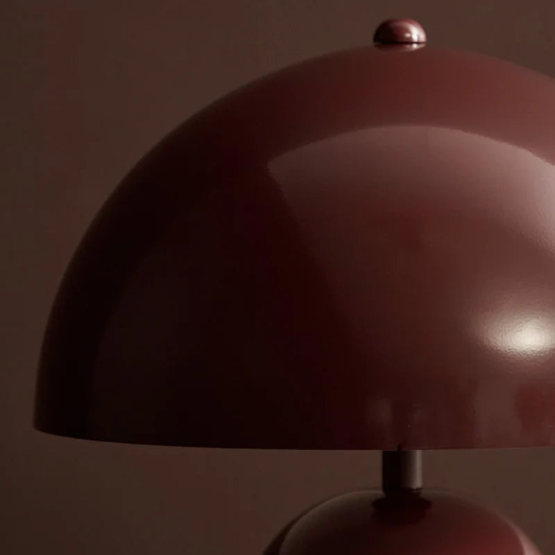 Mushroom Table Lamp Cabernet