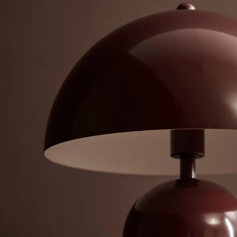 Mushroom Table Lamp Cabernet