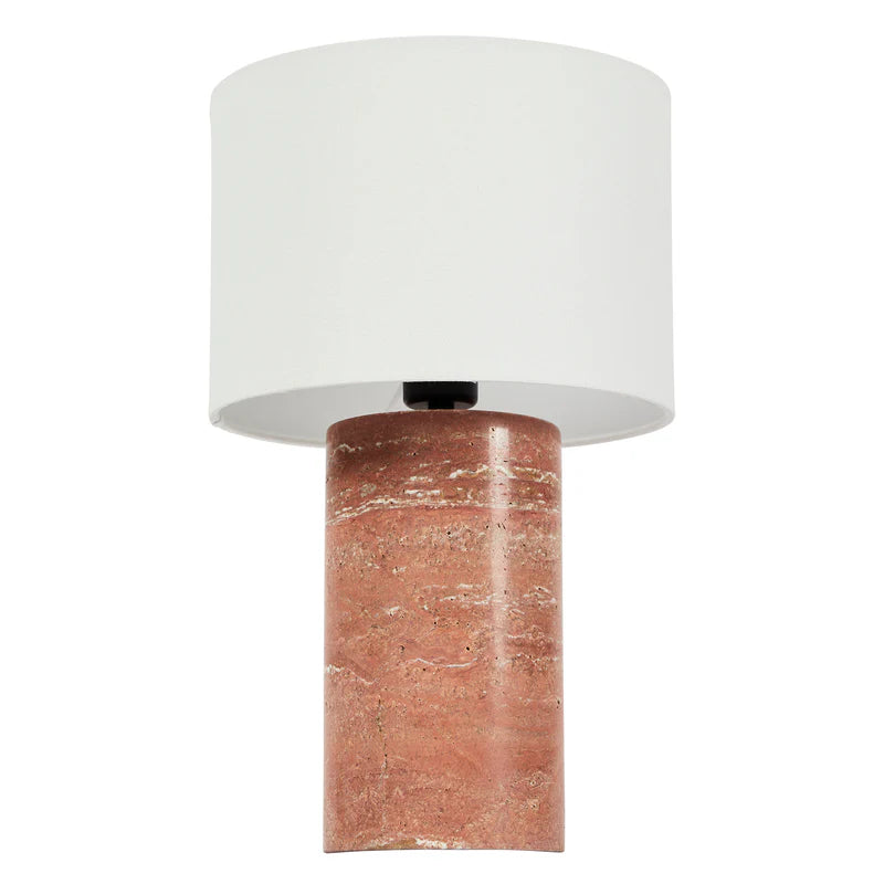 Quinn Marble Table Lamp Terracotta