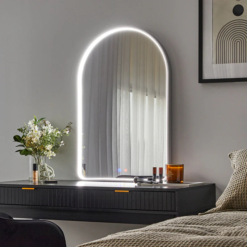 Front Illuminated LED Arch Mirror