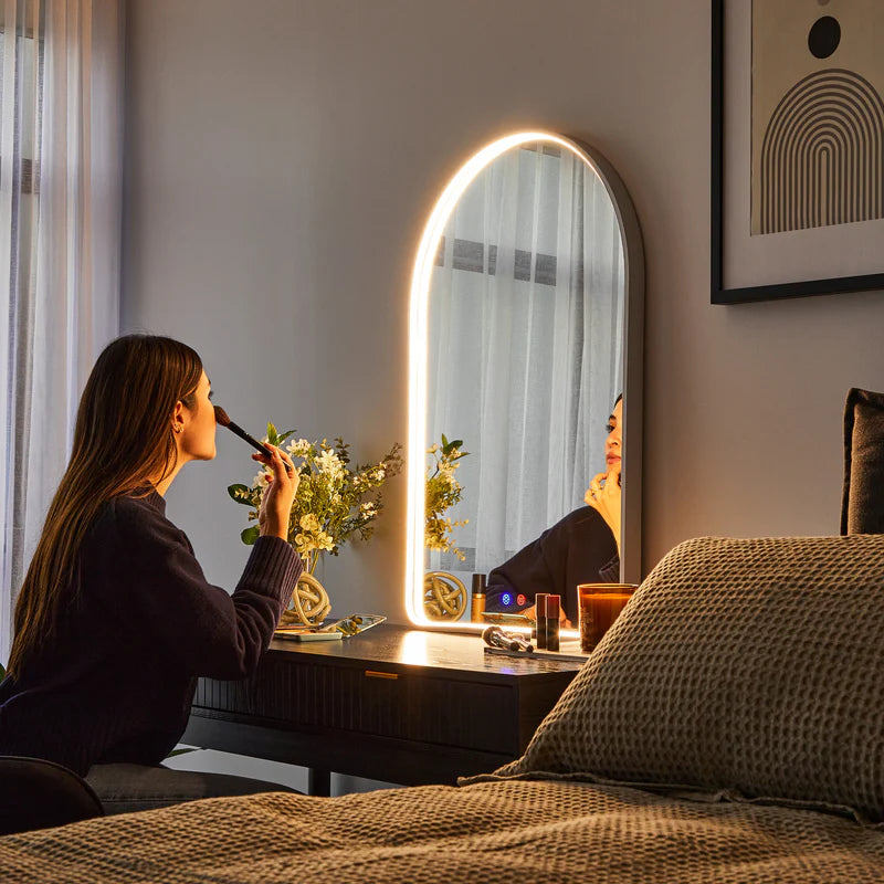 Front Illuminated LED Arch Mirror