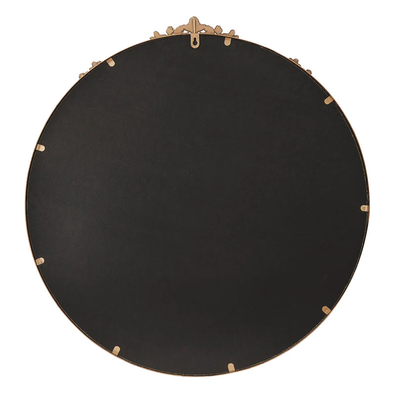 Florence Baroque Round Mirror Gold