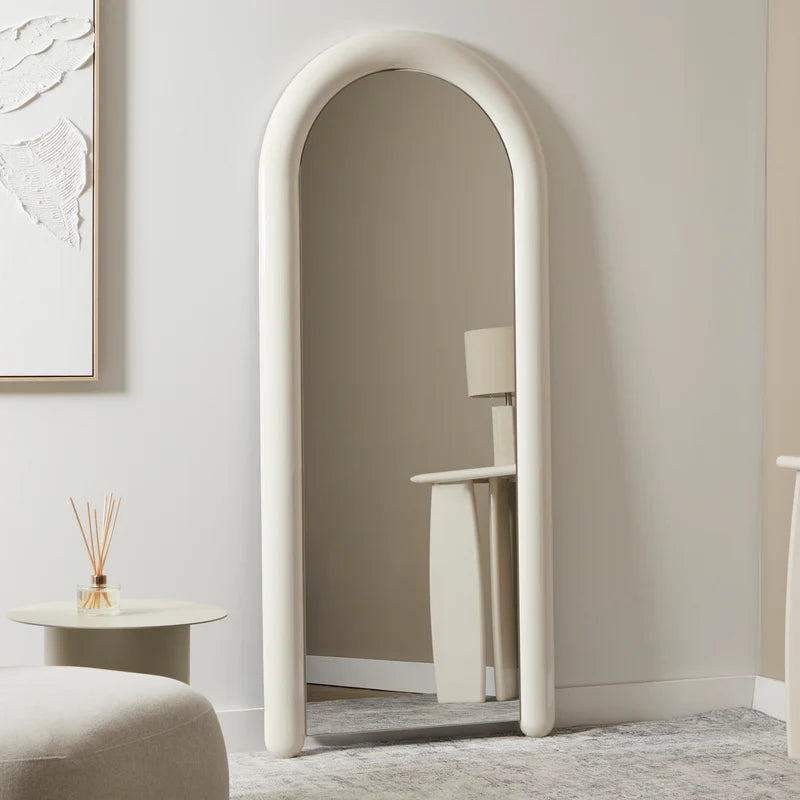 Gigi 180cm Gloss Arch Mirror CREAM