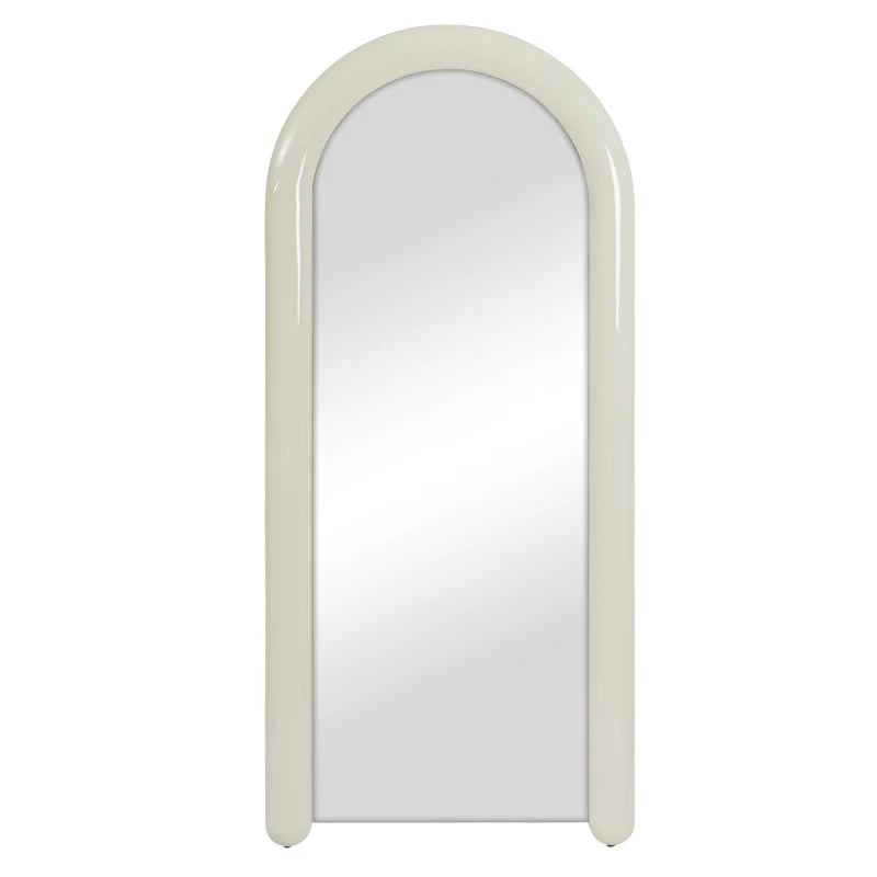 Gigi 180cm Gloss Arch Mirror CREAM