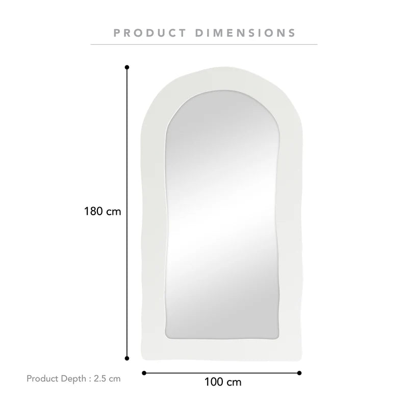 Alex Arch Mirror White