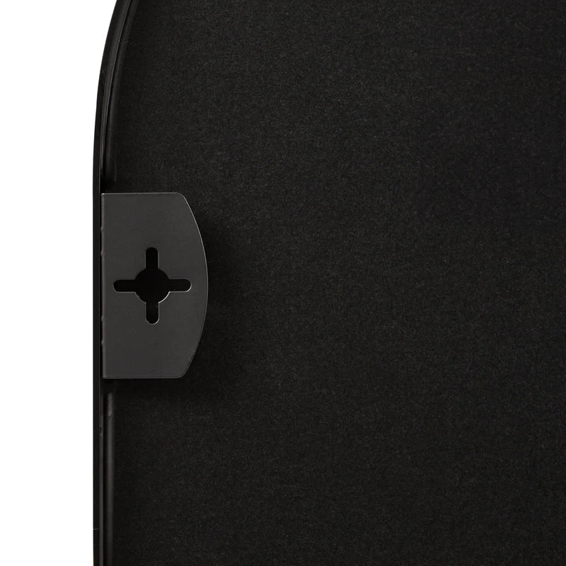 Zoe 90cm Oval Mirror BLACK (Set of 2)