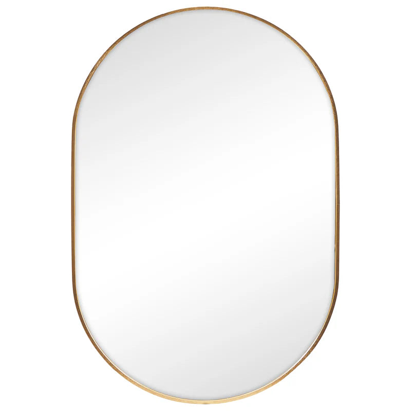 Zoe 90cm Oval Mirror GOLD (Set of 2)