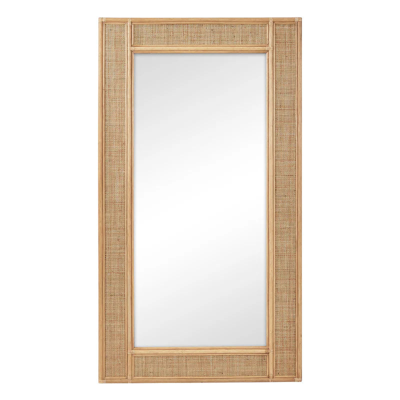 Cove Rattan Rectangle Mirror