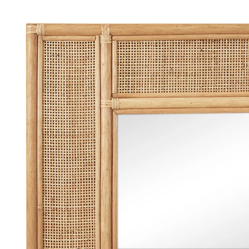 Cove Rattan Rectangle Mirror