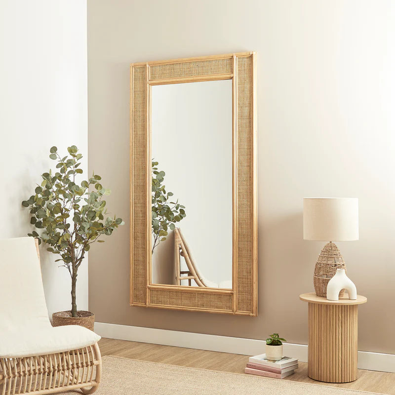 Cove Rattan Rectangle Mirror