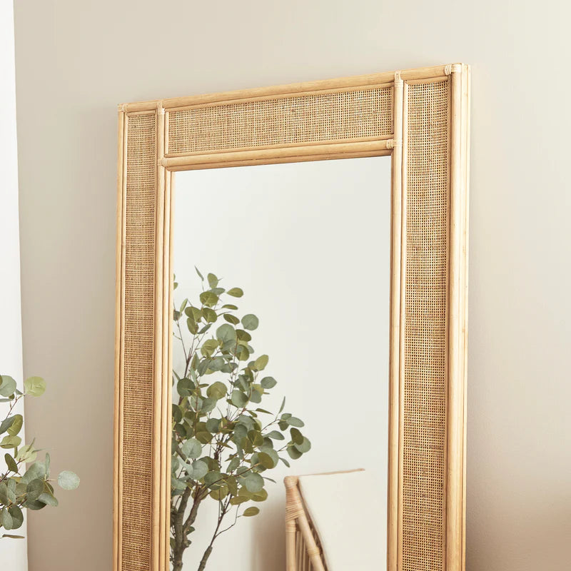 Cove Rattan Rectangle Mirror