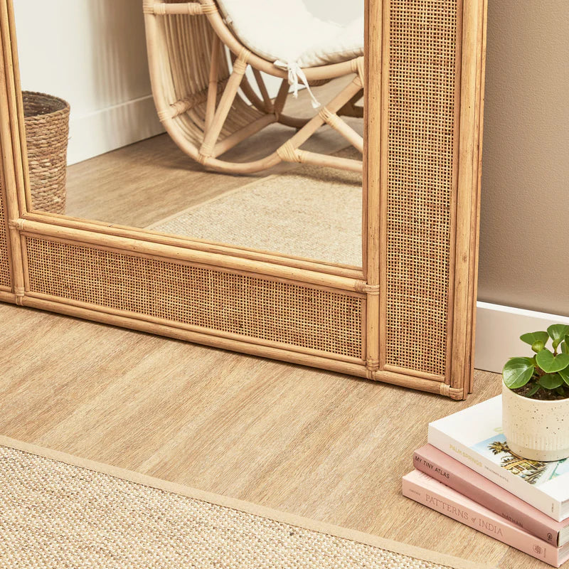 Cove Rattan Rectangle Mirror