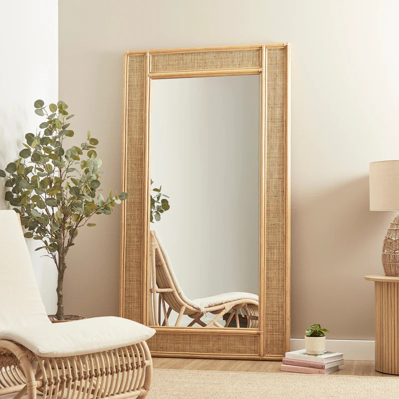 Cove Rattan Rectangle Mirror