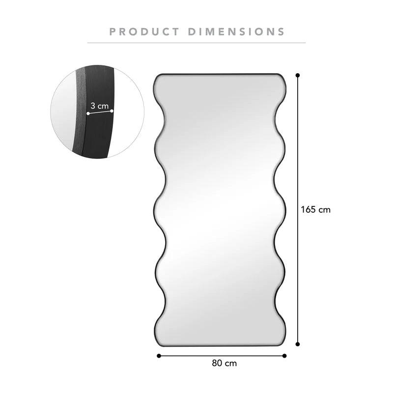 Wavy Mirror Black