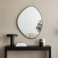 90cm Pebble Mirror BLACK