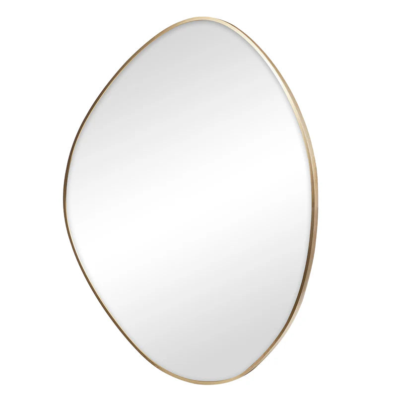 90cm Pebble Mirror GOLD