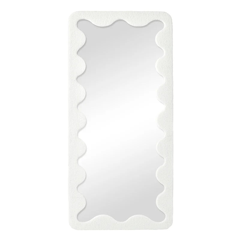 Jacky Squiggle Mirror White