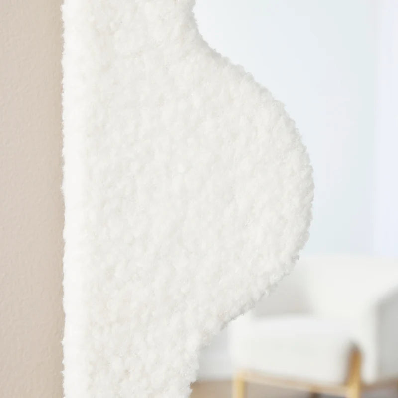 Jacky Squiggle Mirror White