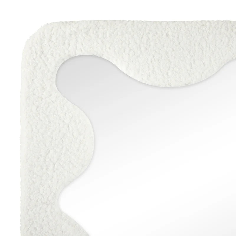 Jacky Squiggle Mirror White