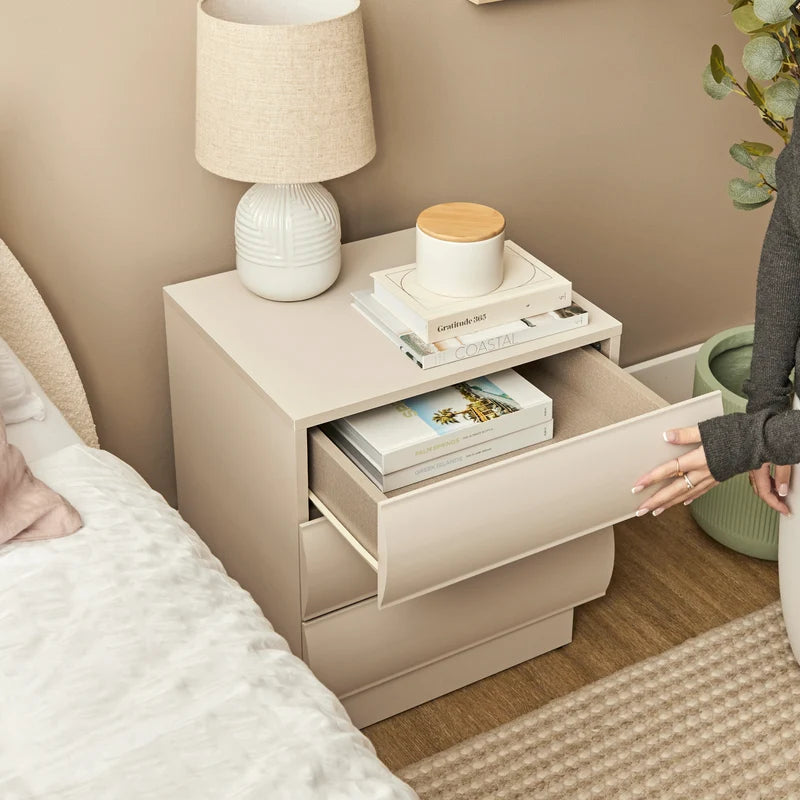 Elsene Bedside Table Grey (Set of 2)