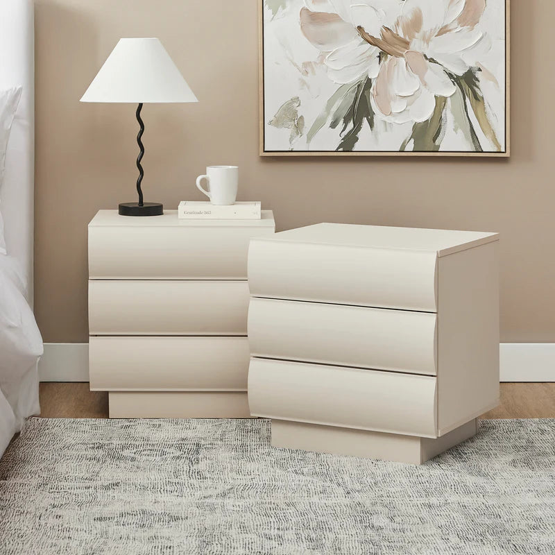 Elsene Bedside Table Grey (Set of 2)