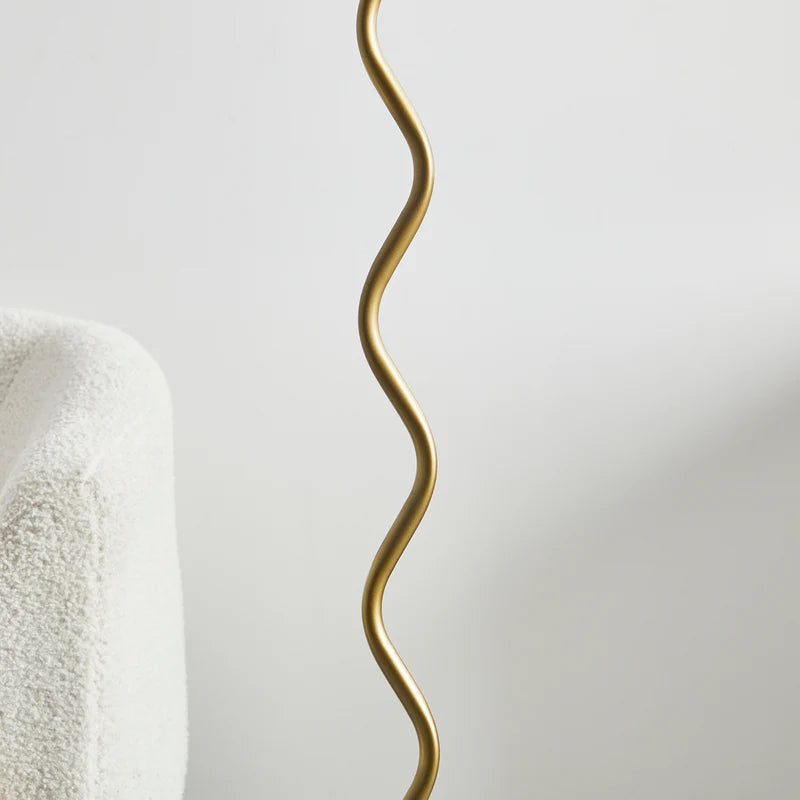Lulu Squiggle Floor Lamp GOLD