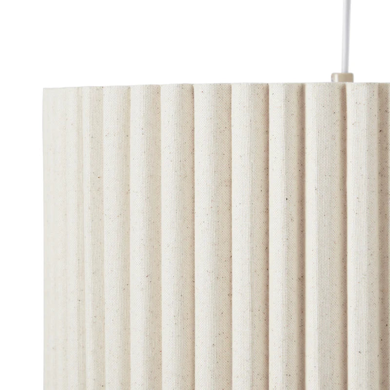 Astrid Hanging Ribbed Floor Lamp Oat