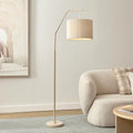 Astrid Hanging Ribbed Floor Lamp Oat