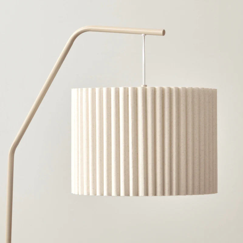 Astrid Hanging Ribbed Floor Lamp Oat