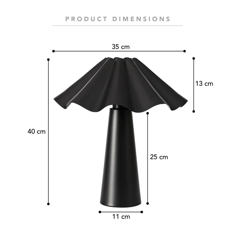 Zola Table Lamp Matte BLACK