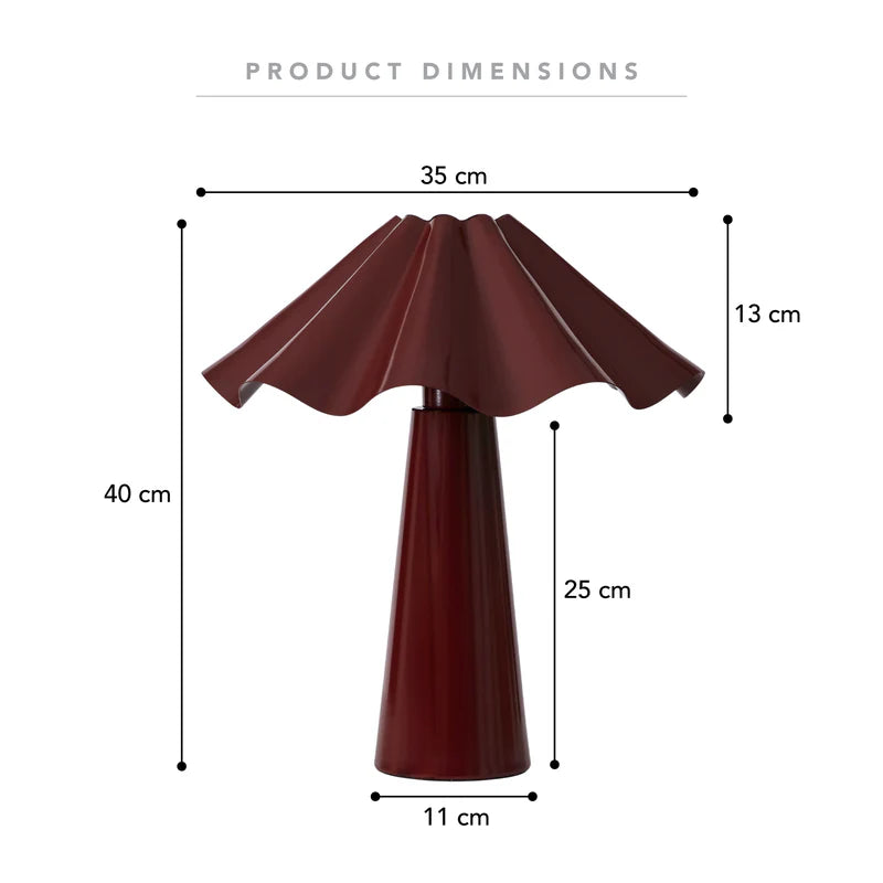 Zola Table Lamp Cabernet