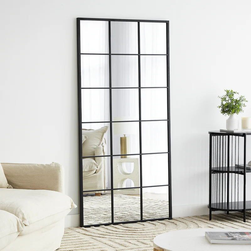 Sophia XL 180cm Rectangle Mirror BLACK