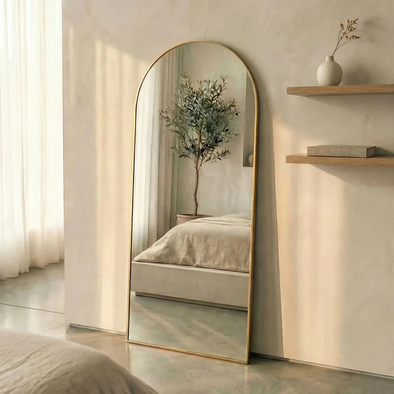 Cindy XL 180cm Arch Mirror GOLD