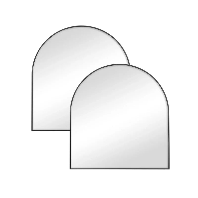 Naomi 85cm Large Arch Mirror BLACK (Set of 2)