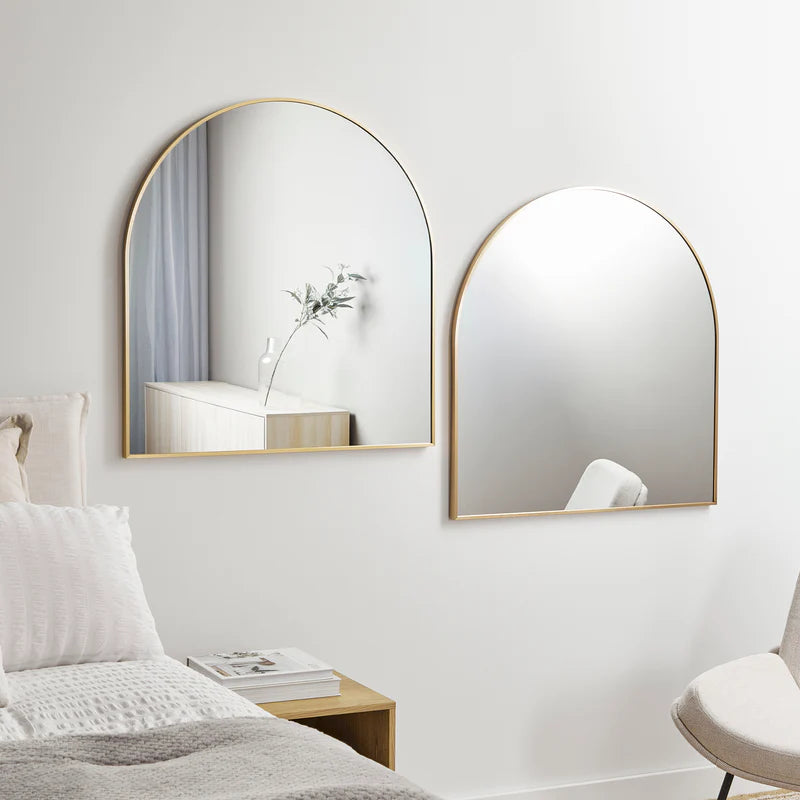 Naomi 85cm Large Arch Mirror GOLD (Set of 2)