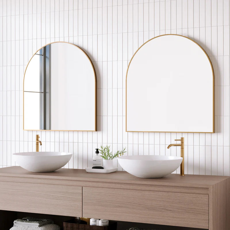 Naomi 85cm Large Arch Mirror GOLD (Set of 2)