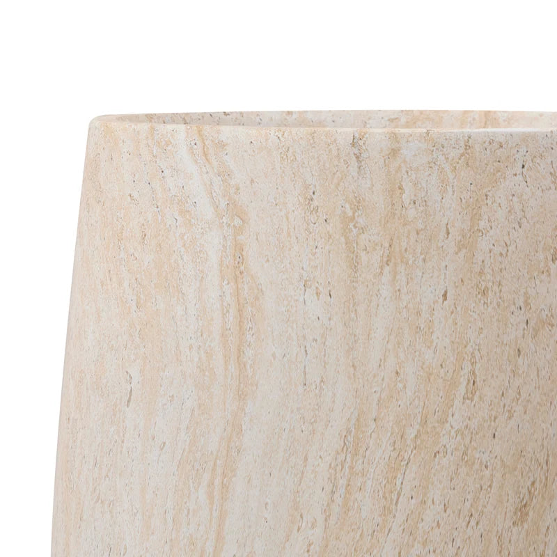 Ziggy Planter Travertine Look 50CM