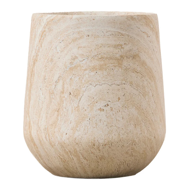 Ziggy Planter Travertine Look 37CM
