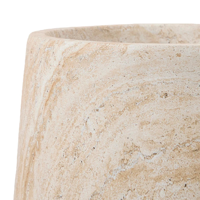 Ziggy Planter Travertine Look 37CM