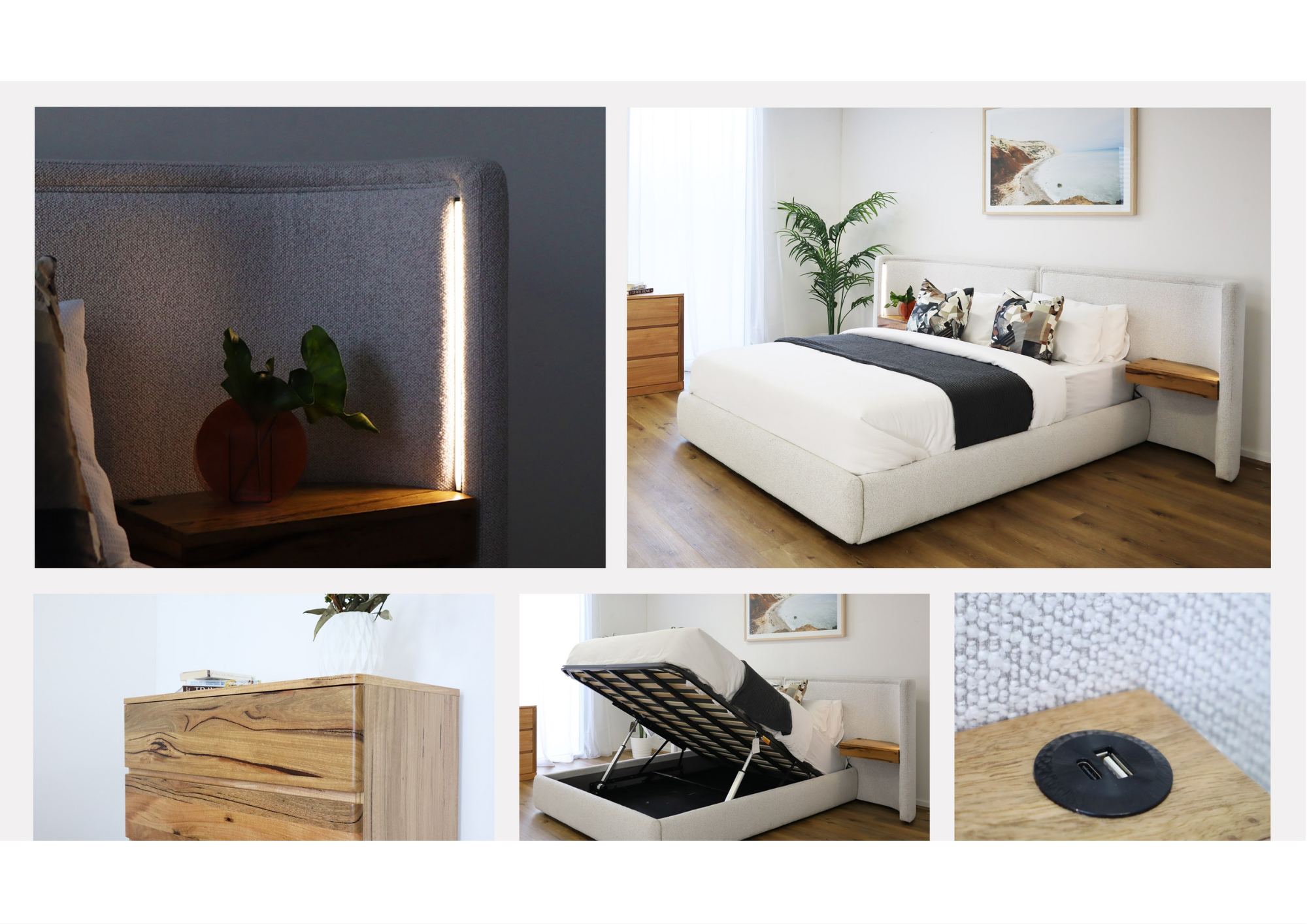 Iconic Bedframe Manual Gaslift