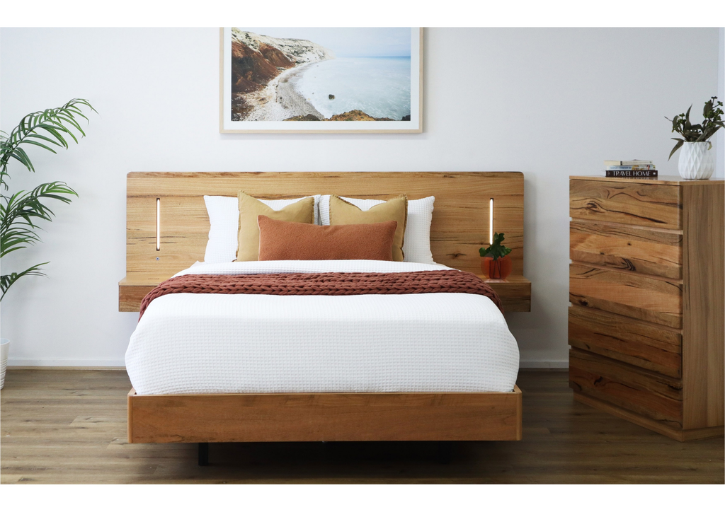 Brooklyn Bedframe with inbuild bedsides